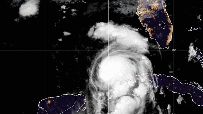 a swirling white hurricane as seen from space